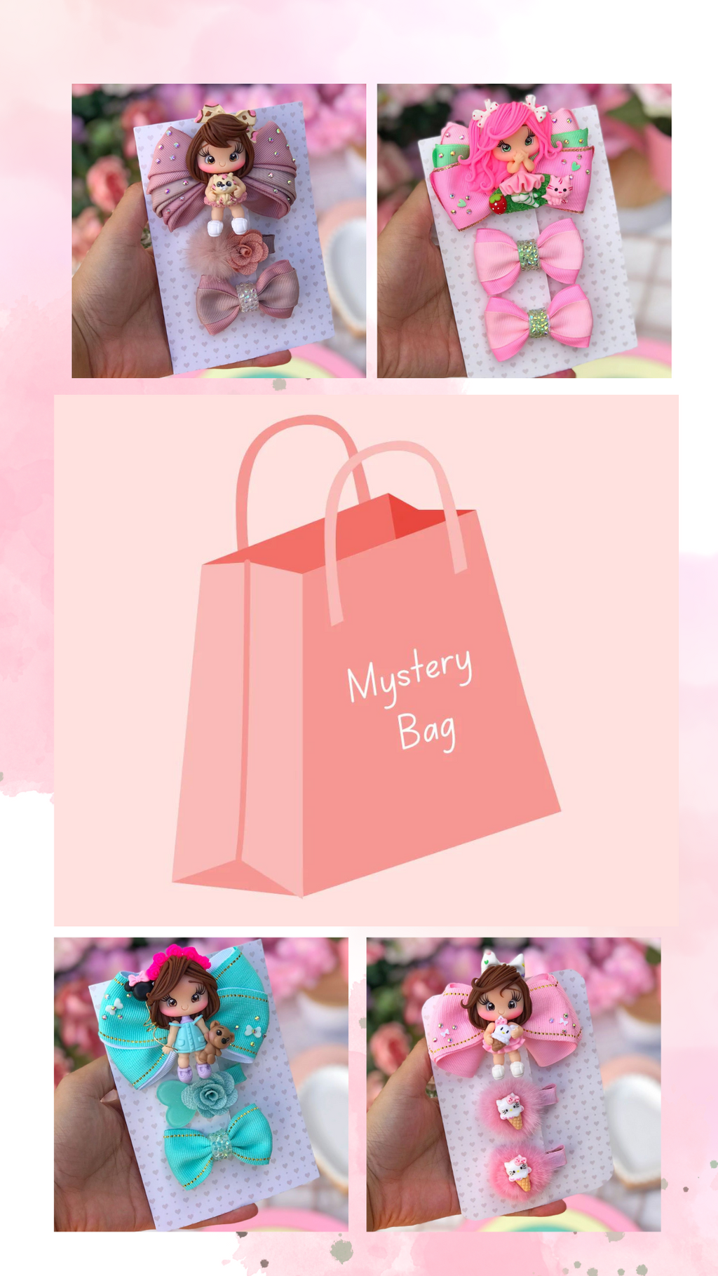 Hairbows Mystery bag - 3 piece set 🎀🎀🎀