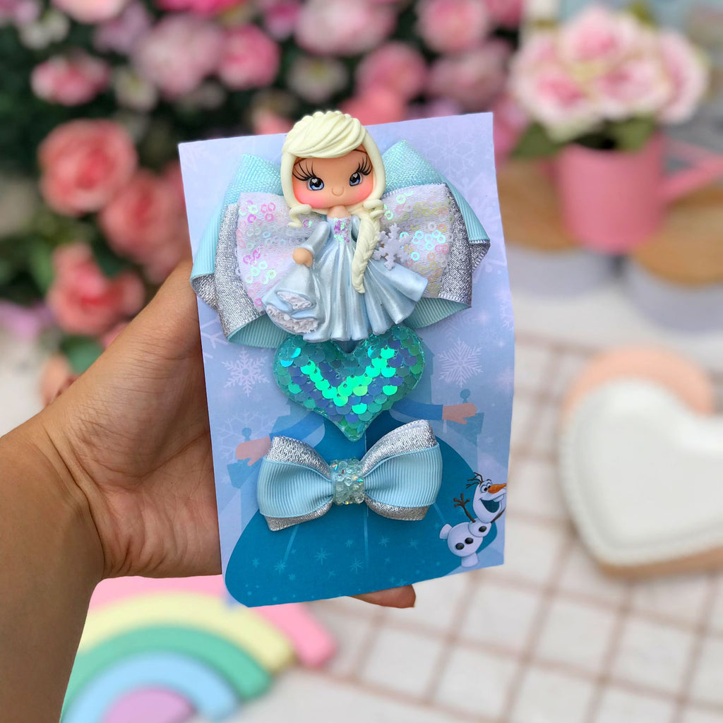 Elsa hair-bow set