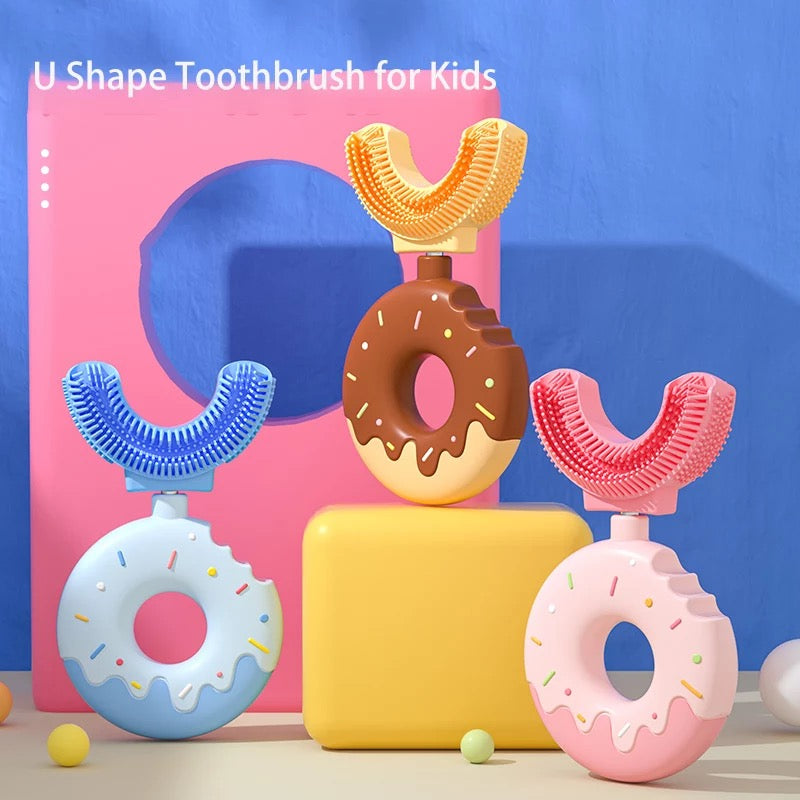 Donut silicone toothbrush