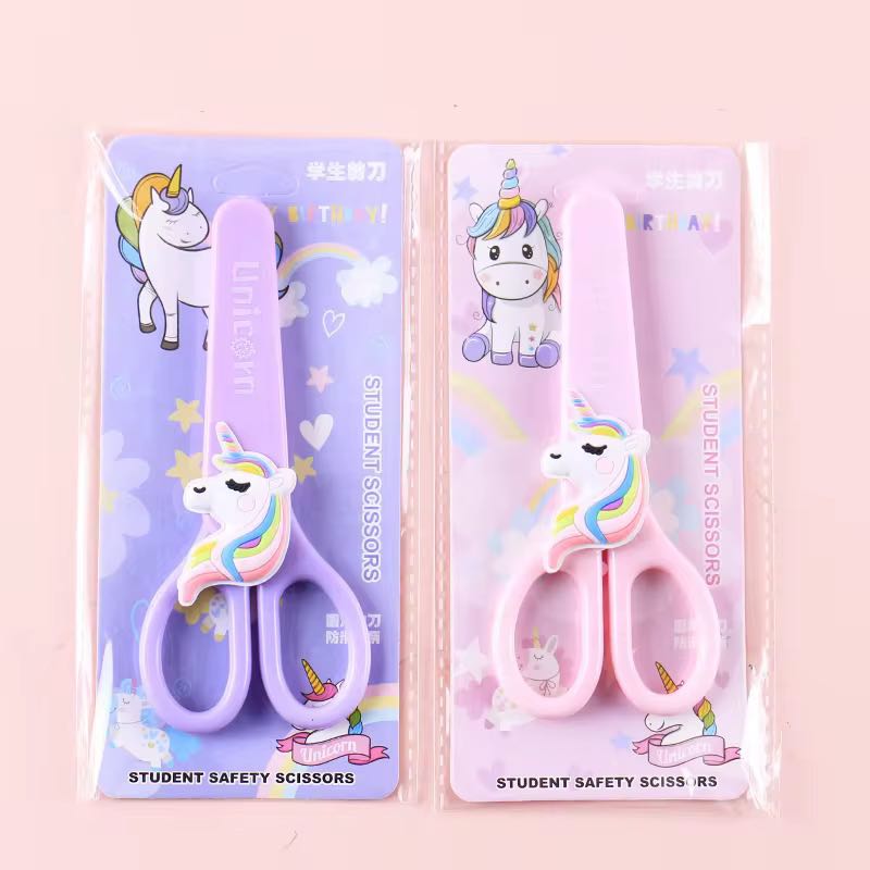 Children's unicorn safety scissors