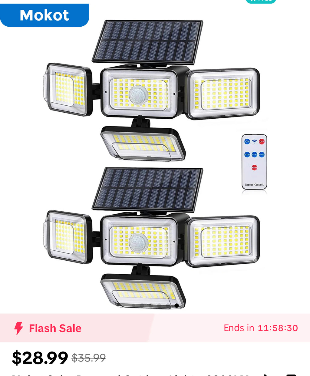 Solar lights with sensors