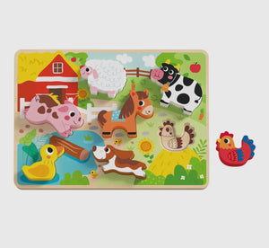 Wooden Puzzle  🧩 - Farm Animals