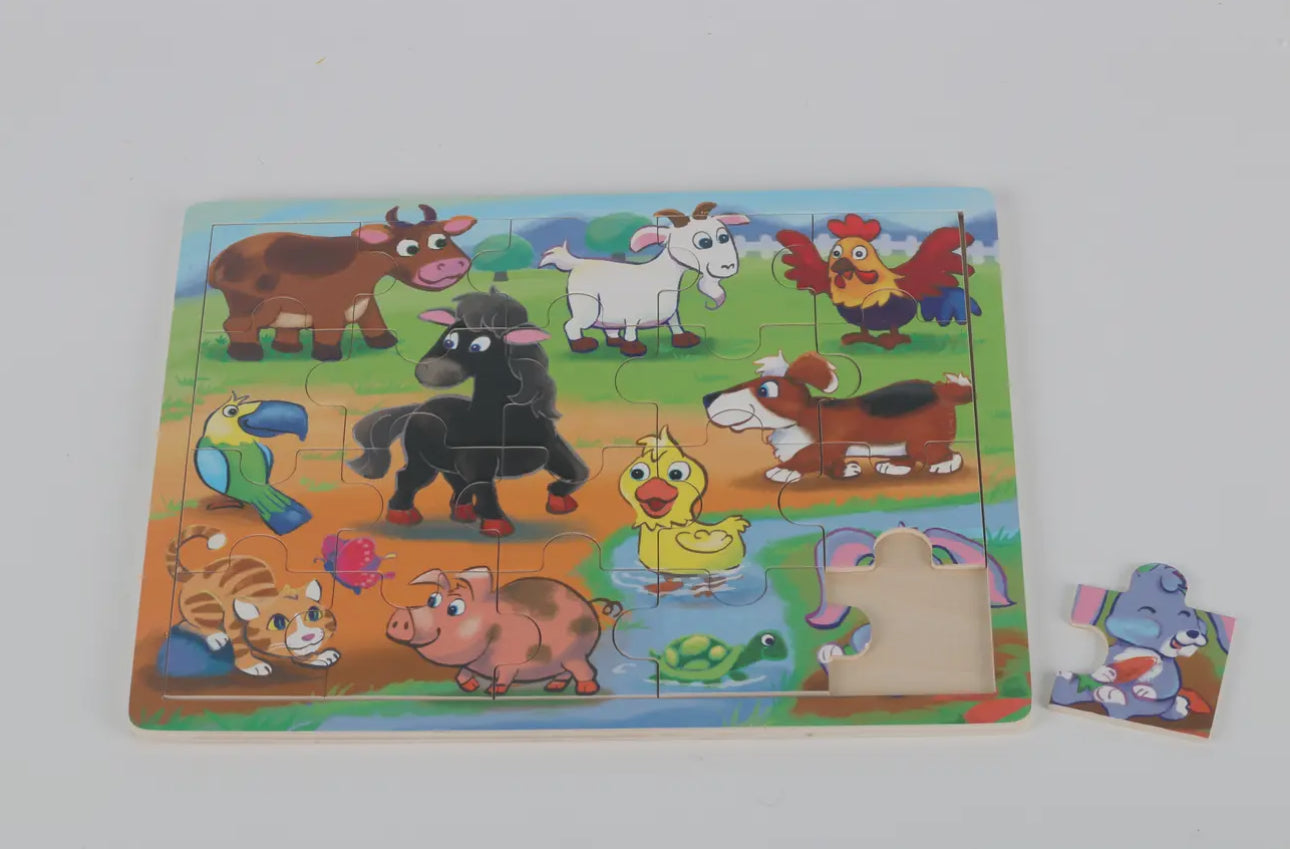 Animal wood puzzle