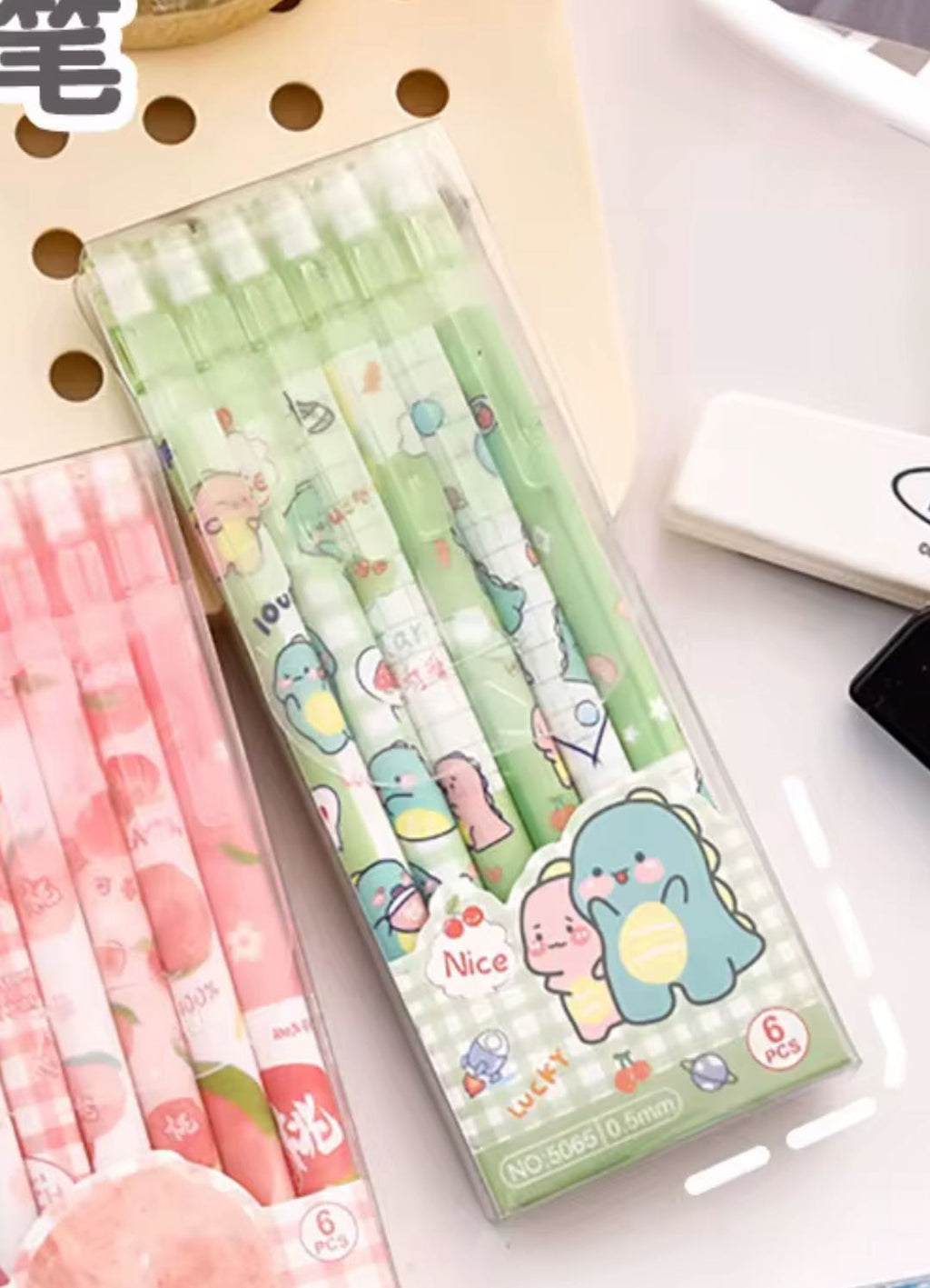 Dinosaur mechanical pencil 6pcs.