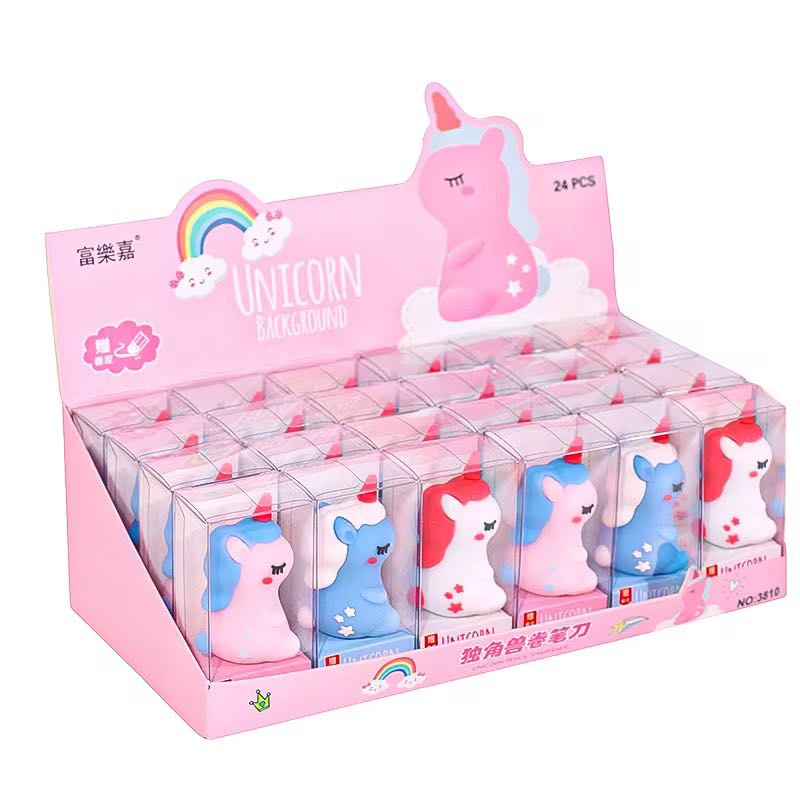 Mini pink unicorn pencil sharpener