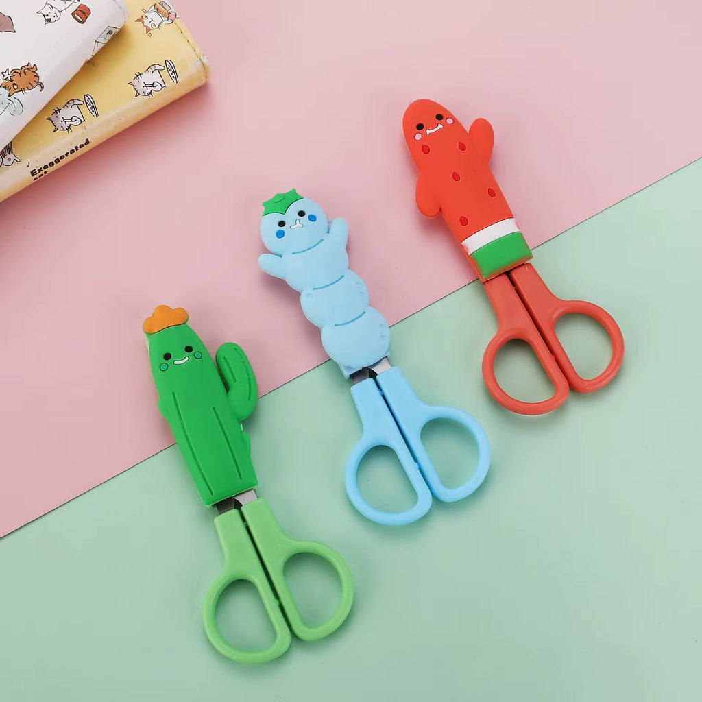Cartoon kids safety scissors